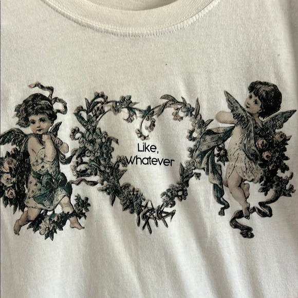 White Crop Graphic Short Sleeve Tee - Picture 2 of 6